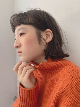 ソイリウム 下北沢(soi rium) ショートバングのぶつ切りボブ