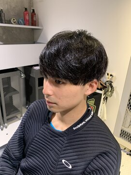 フランクスバーバーザスタンド(Frank’s barber the stand) ナチュラルツーブロックマッシュスタイルF