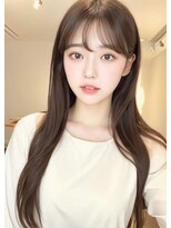 シェル 立川(shell)&nbsp;くびレイヤーエモージュ前髪ピンクベージュワンカール【立川】