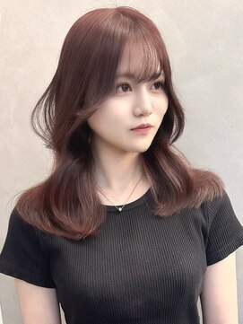 ロイ(Roi) ★10代20代30代美髪韓国風くびれミディピンクブラウンエギョモリ