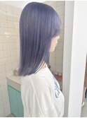 ブルーラベンダー/ブルー/ラベンダー/寒色/色落ち重視/艶髪