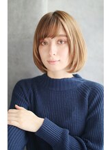 ヘアー シュプール(hair SPUR) 顔周りニュアンスレイヤーのボブスタイル