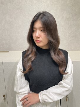 エジョン 八幡山店(Aejon) レイヤーロング/ヘルシースタイル/韓国ヘア/ベビーピンク/調布