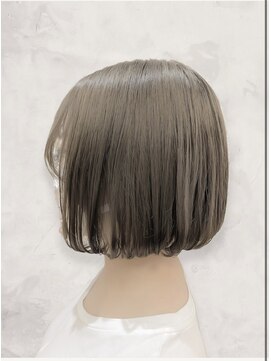 レポヘアー(Repos hair) フェイスフレーミングボブインナーカラーボブ切りっぱなしボブ