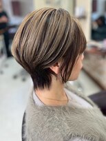 セットアップ 倉敷美和店(SET-UP) ひし形ボブ/ショートボブ/バレイヤージュカラー/大人美人/くびれ