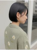 ショートカット×ひし形ショートボブ×前髪あり20代30代40代韓国