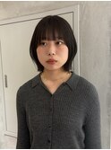【YOKE】くびれボブオリーブグレージュ顔周りカット透明感カラー