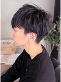 ポイントパーマでクセ毛風パーマ