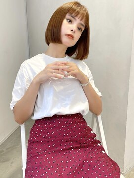 ソト 銀座(soto.) ハイライトカラー/くびれヘア/レイヤーパーマ/ミニボブ[銀座]