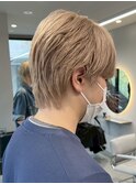 表参道ハイトーンカラーワンホンレイヤーカットケアブリーチ韓国