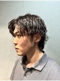 アップバング波巻きパーマ/メンズカット/10代/20代/行徳