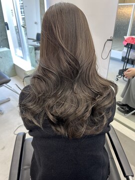 ノード(NODE) 栄艶髪ロングヨシンモリオリーブベージュ