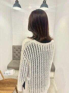 ラヴィズム 長岡店(LUVISM) ◎ダブルカラー韓国ヘアー顔周りレイヤーおくれ毛ボブ長岡/宮関