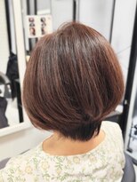 ヘアースタジオ ジェイワン(hair studio J ONE)&nbsp;30代40代50代60代　ふんわりくびれボブ　ブリーチ無し白髪ぼかし