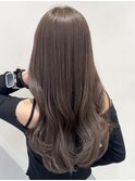 チョコレートブラウン/ブリーチなし/ワンカラー/レイヤーカット