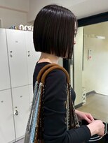 オーシャン(Ocean)&nbsp;切りっぱなしボブ 黒髪 20代30代  髪質改善トリートメント 美髪