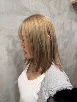 ヴィックス クリスタル(VIC’S crystal)&nbsp;お直しも任せて！ブリーチで叶うミルクティー