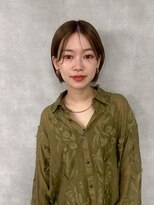 ガーデンタチカワネクスト(garden tachikawa next) ぱらっと前髪オリーブベージュミニボブ