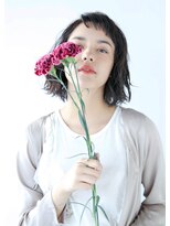 ロジェ(loje)&nbsp;＊LOJE＊  暗髪でもお洒落女子。ウェット外はねボブ。