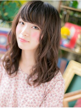 カバーヘア イヴ 戸頭店(COVER HAIR EVE) *+COVER HAIR+*…ゆるふわ♪大人かわいいセミロングa
