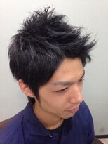 リレーションメンズヘアー(RELATION MEN'S HAIR)&nbsp;ショート×アップバング/ベリーショート／アッシュブラック