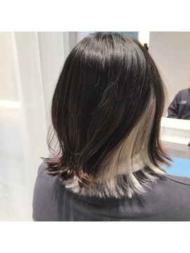 アース 札幌駅前店(HAIR&MAKE EARTH) インナーカラーホワイト