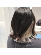 アース 札幌駅前店(HAIR&MAKE EARTH) インナーカラーホワイト