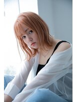 リアン 上尾店(Rien)&nbsp;マロンベージュ/Aラインボブ/かきあげ[上尾駅/バレイヤージュ]