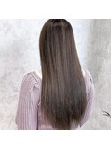 馴染ませハイライト×ストレートヘア