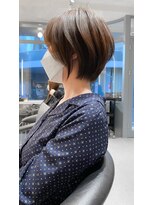 ロンドジェネルーズ 柏(Lond generous)&nbsp;【斉藤 航人】ショコラベージュのベビーバングショートボブ