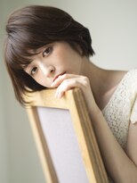 エミュ 表参道 青山(emu)&nbsp;大人かわいい丸みマッシュショートレイヤー[ネビージュ/美髪]