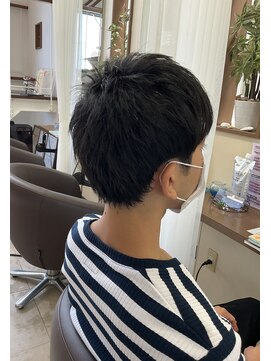 コアフィールフィス(COIFFURE fils) 《見附 今町》メンズ ショート 黒髪