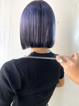 ヘアーワークス ヘルム 渋谷店(HAIR WORKS HELM) [HELM渋谷］black×purple