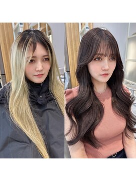 アフロートリノ(AFLOAT Leino) 大人可愛い韓国レイヤー　顔まわりカット　サイドバング　#