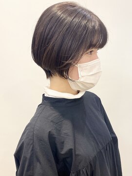 モリオフロムロンドン 松戸店(Morio from London) 【松戸 石山】丸みショートボブ前下がりショート透明感