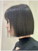 ぱつっとボブ☆美髪ボブ/美髪矯正[北千住]