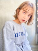 ハニーベージュ×くびれボブ