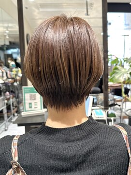 ラボー ノースプラザ店(LA'BO) 【LA'BO三浦】ナチュラルブラウン/丸みショート