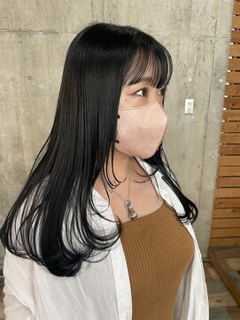 ヘアカロン 熊本本店(Hair CALON) レイヤーカット/ブルーブラック