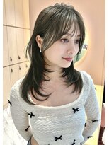 グロー 大宮(GLROW)&nbsp;レイヤーカット　顔まわりカット　もみあげ　韓国