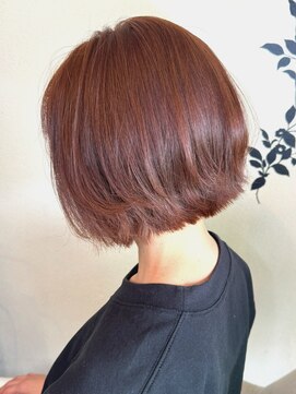 フラワー ナガハマ(Flower Nagahama) ミニボブ×ピンクブラウン