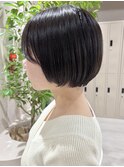 伸ばしかけ丸みボブ☆チョコレートブラウン【村山武史】