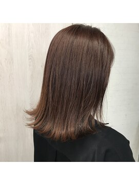 マルフェ 天王寺(marfe) オレンジカラーオレンジベージュ暖色カラーブリーチなし外はね