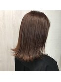 オレンジカラーオレンジベージュ暖色カラーブリーチなし外はね