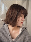 切りっぱなしボブ×ショコラブラウン