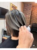 ボブスタイルバレイヤージュ