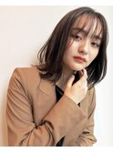 ミディアムレイヤー　顔周りカット　髪質改善