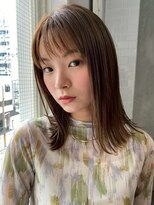 ロア ヘアーコーディネート 四条烏丸店(LoRE hair coordinate)&nbsp;オリーブグレージュミルクティーベージュフェイスフレーミング