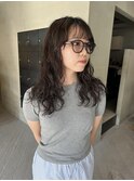 ロングパーマ 無造作パーマ スパイラルパーマ20代30代/山中
