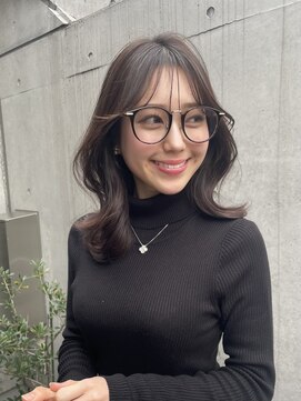 ザ シー 橋本(The C) ミディアムヘア・くびれ巻き・大人可愛いスタイル